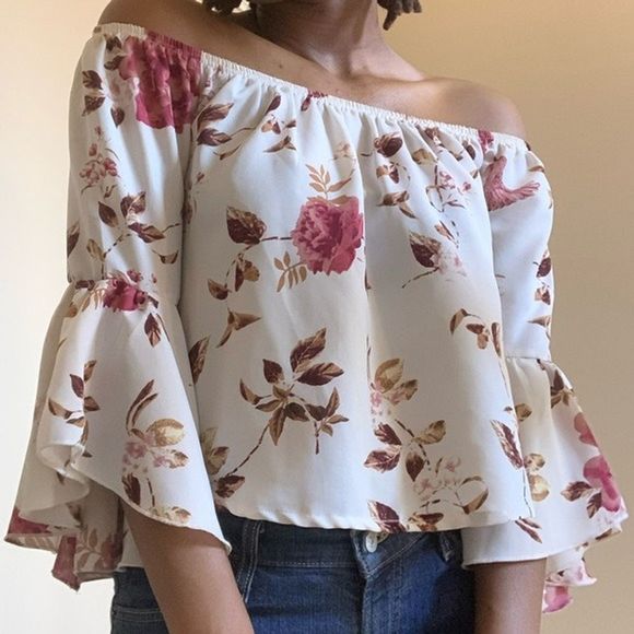 Charlotte Russe Tops - CHARLOTTE RUSSE - off the shoulder Sz: M